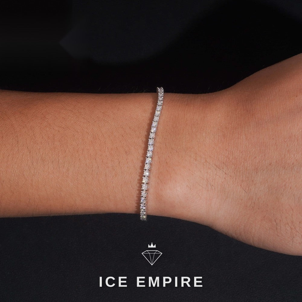 Iced Out Gold Plated Moissanite Tennis Chain
