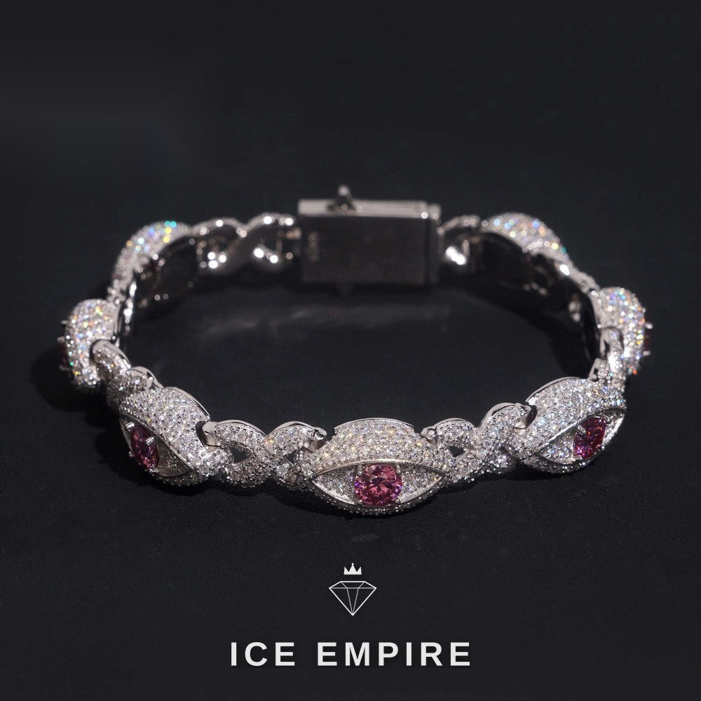 Iced Out 925 Silver Moissanite Bracelet