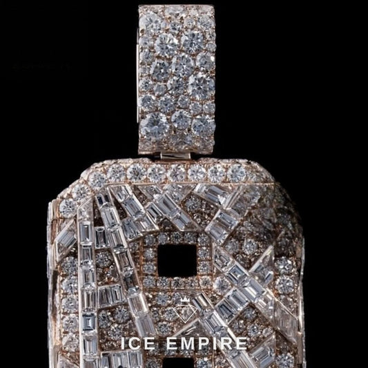 Iced Out 925 Silver Moissanite Pendant