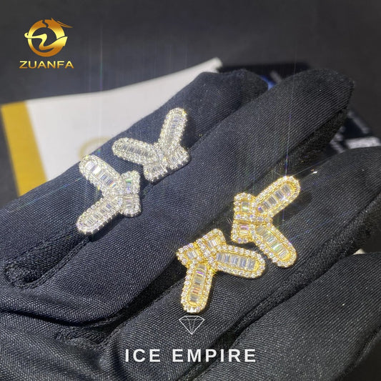 Iced Out Baguette 925 Silver Moissanite Ring