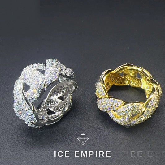 Iced Out 925 Silver Moissanite Cuban Chain