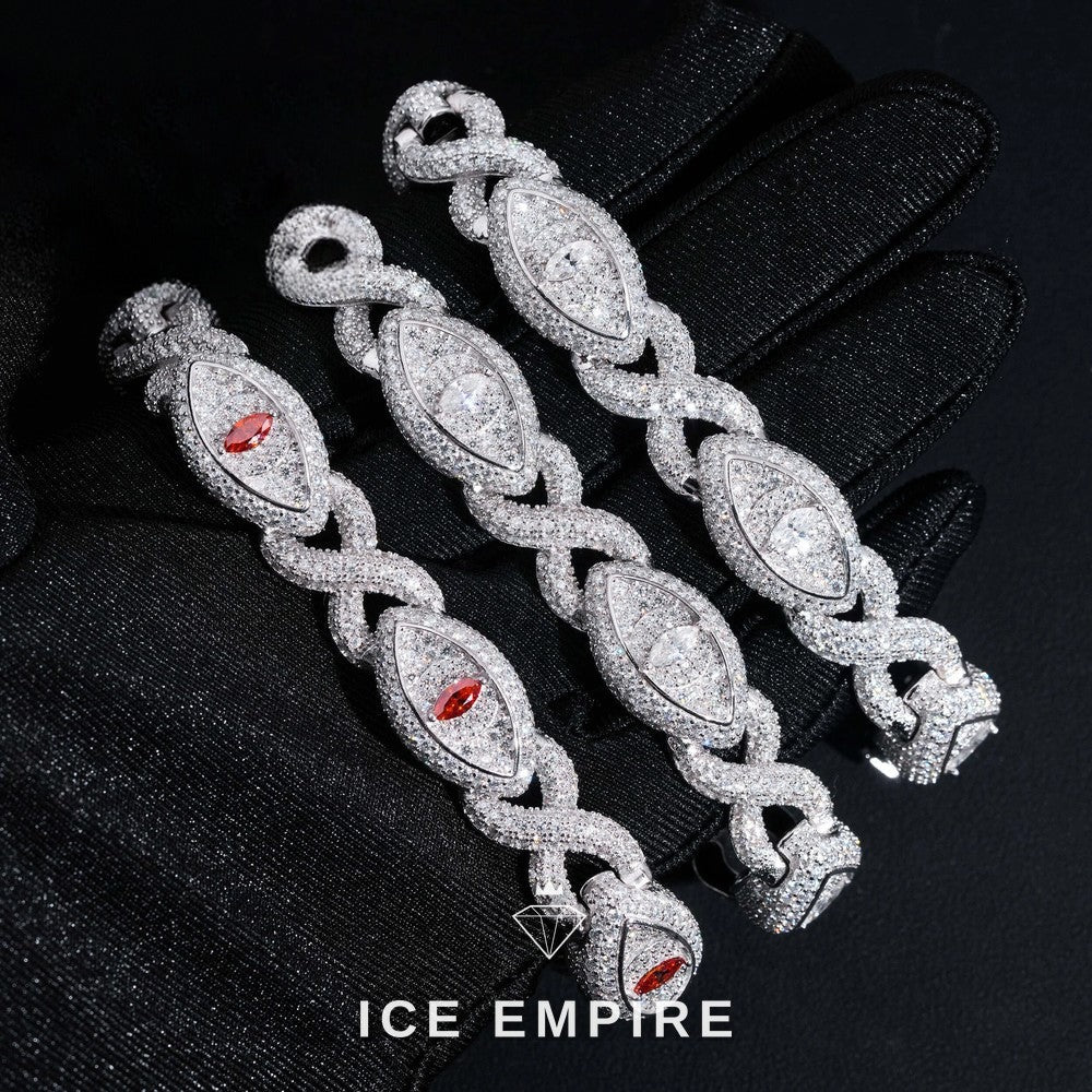 Iced Out 925 Silver Moissanite Cuban Chain