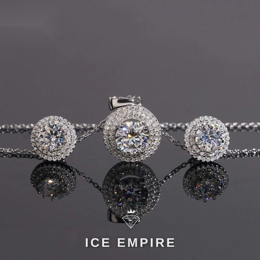 Iced Out 925 Silver Moissanite Cuban Chain