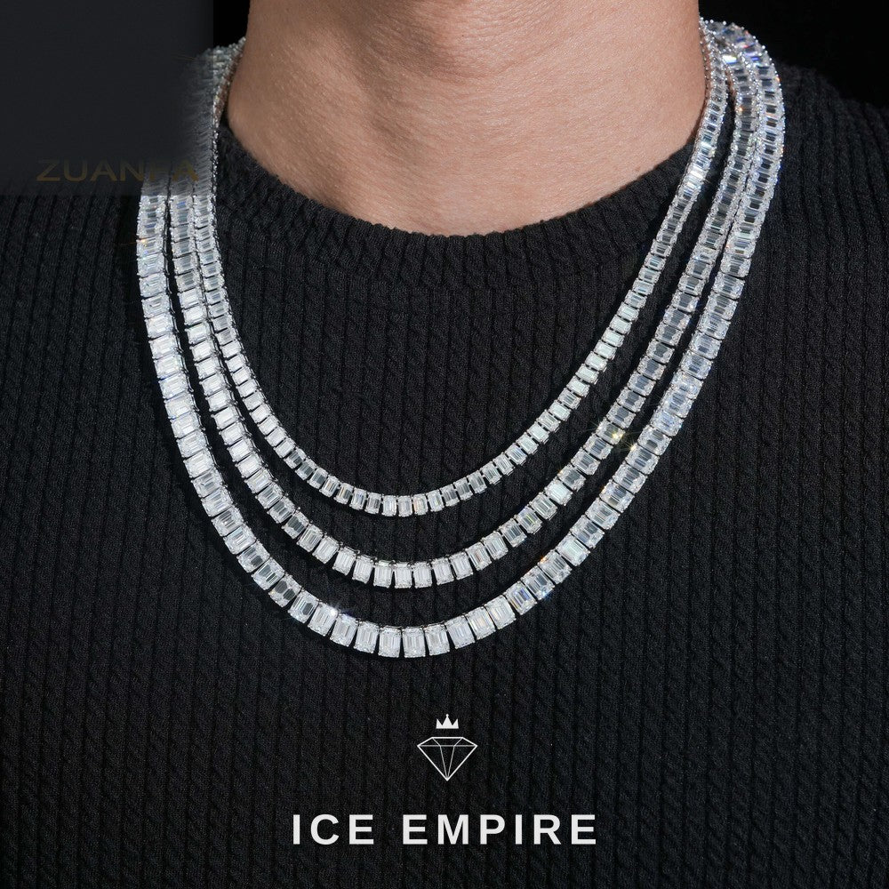 Iced Out Gold Plated Moissanite Cuban Chain