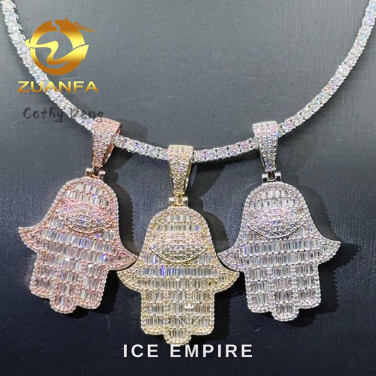 Iced Out Baguette Rose Gold Plated Cuban Chain