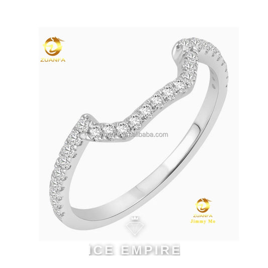 Iced Out Gold Plated Lab Grown Diamond Engagement Ring