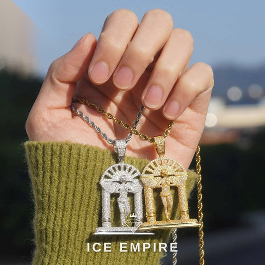 Iced Out 925 Silver Moissanite Pendant