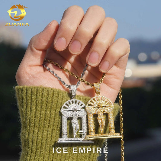 Iced Out 925 Silver Moissanite Pendant