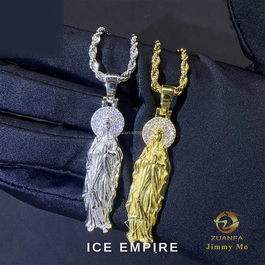 Iced Out 925 Silver Moissanite Pendant