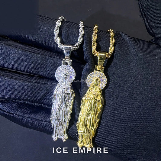 Iced Out 925 Silver Moissanite Pendant