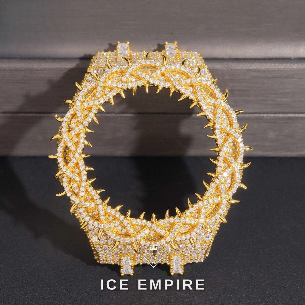 Iced Out 925 Silver Moissanite Watch