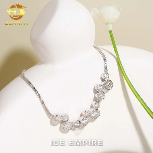 Iced Out 925 Silver Moissanite Bracelet