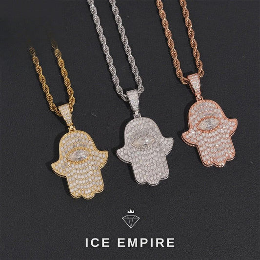 Iced Out 925 Silver Moissanite Pendant