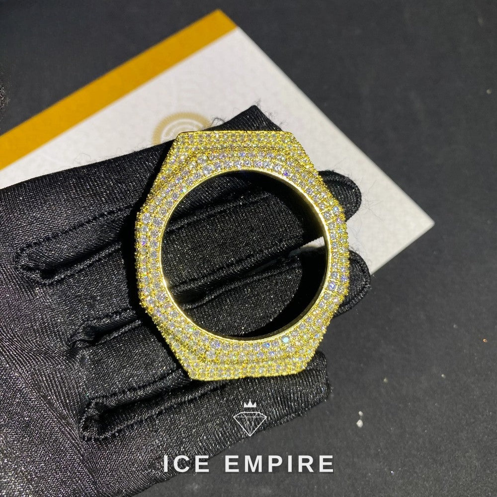 Iced Out 925 Silver Moissanite Watch