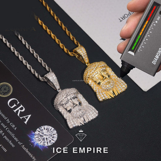 Iced Out 925 Silver Pendant
