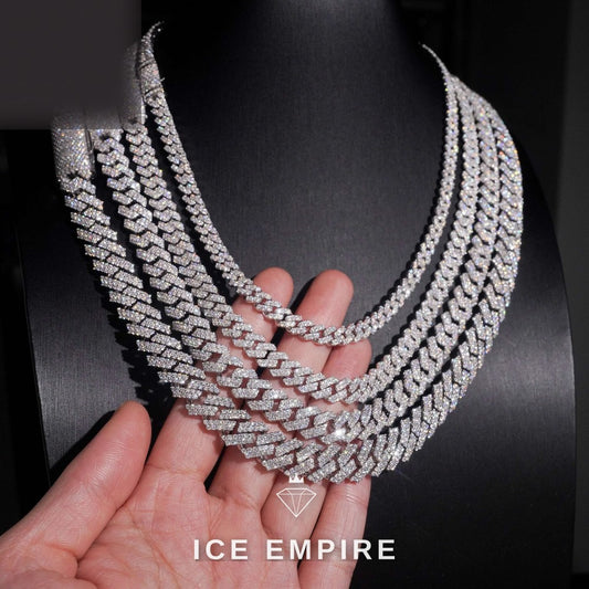 Iced Out Rose Gold Plated Moissanite Cuban Chain