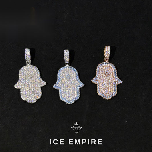 Iced Out Rose Gold Plated Pendant