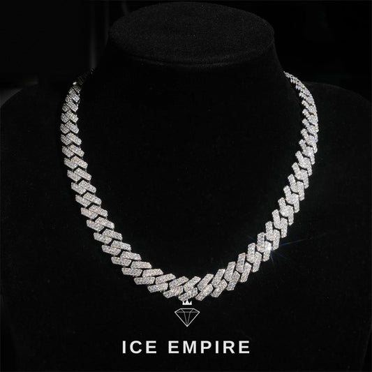 Iced Out Rose Gold Plated Moissanite Cuban Chain