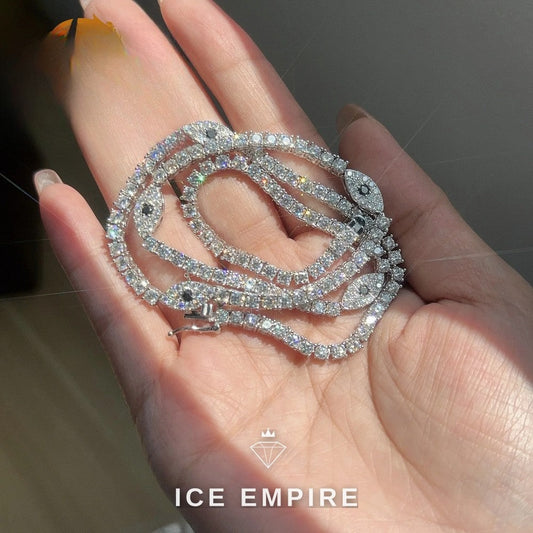 Iced Out Rose Gold Plated Moissanite Cuban Chain