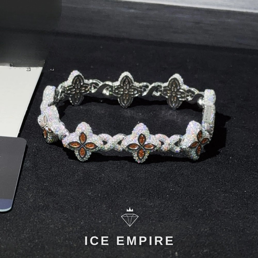 Iced Out 925 Silver Moissanite Cuban Chain