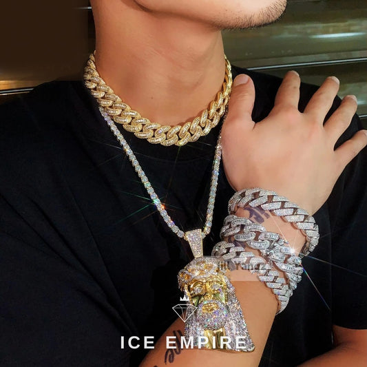 Iced Out Gold Plated Pendant
