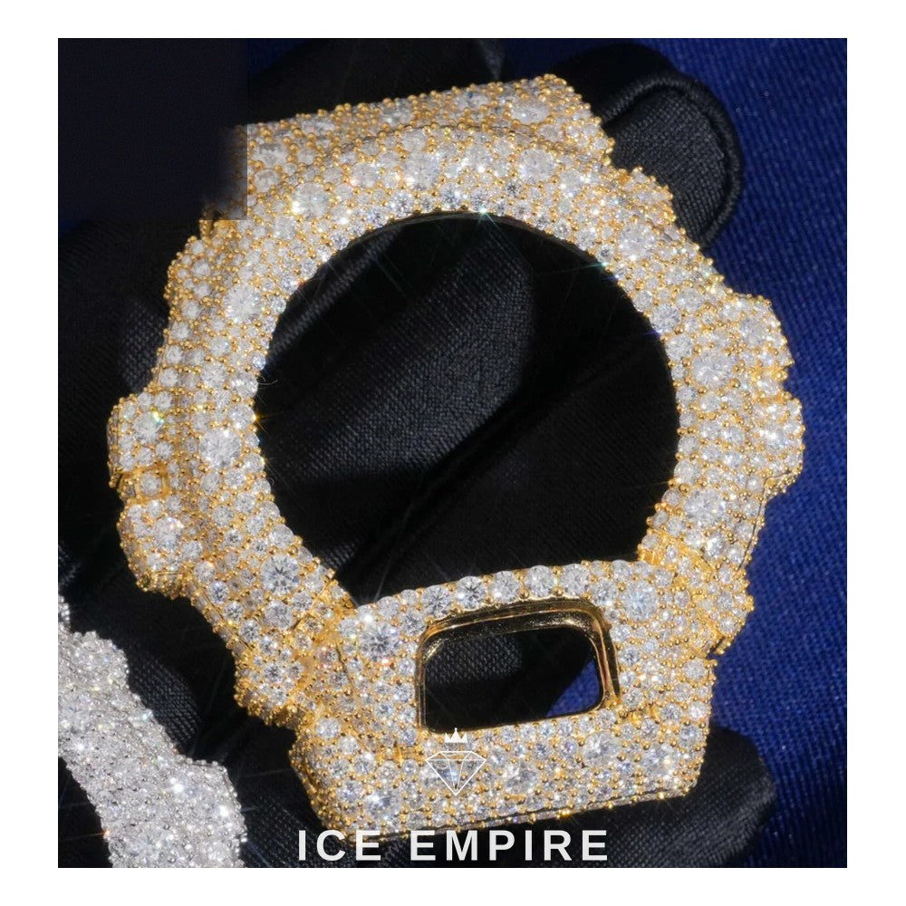 Iced Out 925 Silver Moissanite Watch