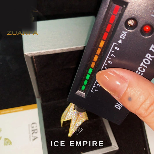 Iced Out Gold Plated Moissanite Ring