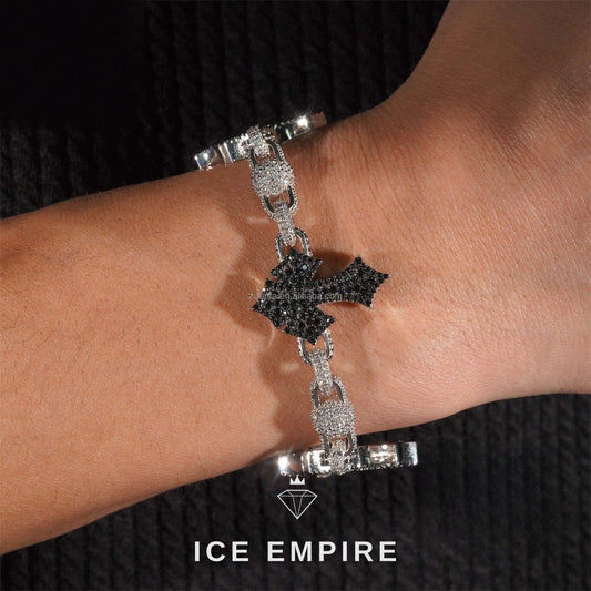 Iced Out Cross 925 Silver Moissanite Cuban Chain