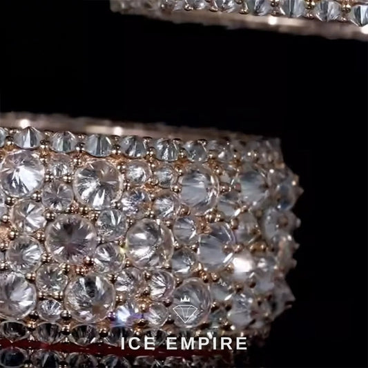 Iced Out 925 Silver Moissanite Ring