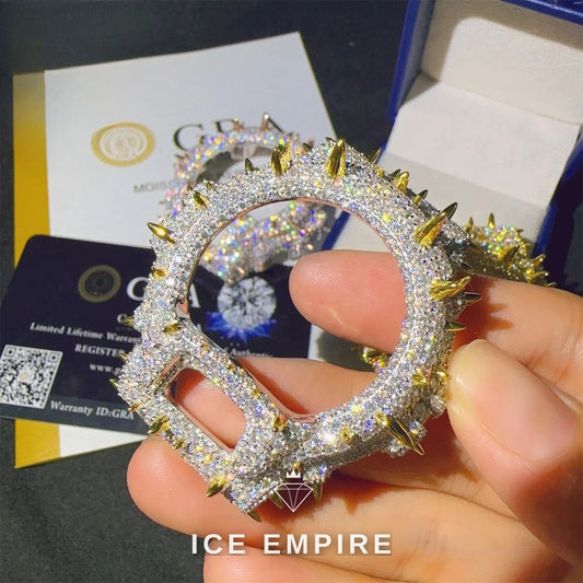 Iced Out 925 Silver Moissanite Watch