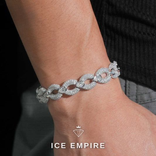 Iced Out Gold Plated Moissanite Cuban Chain