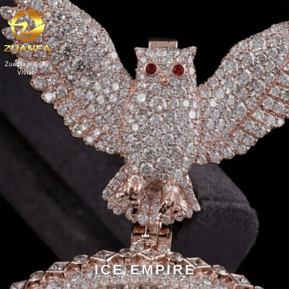 Iced Out Cross 925 Silver Moissanite Pendant