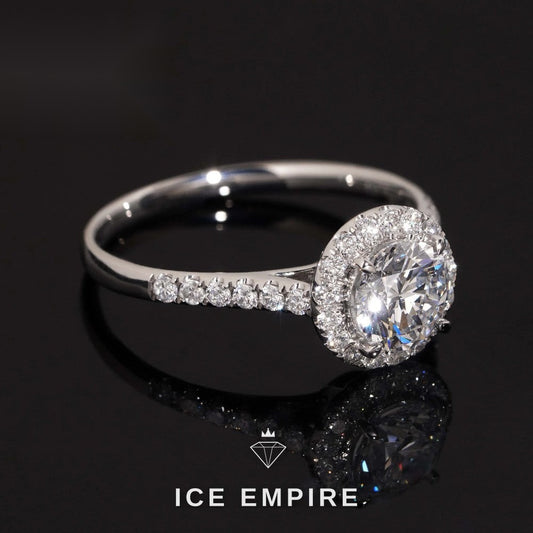 Iced Out Gold Plated Lab Grown Diamond Wedding Band