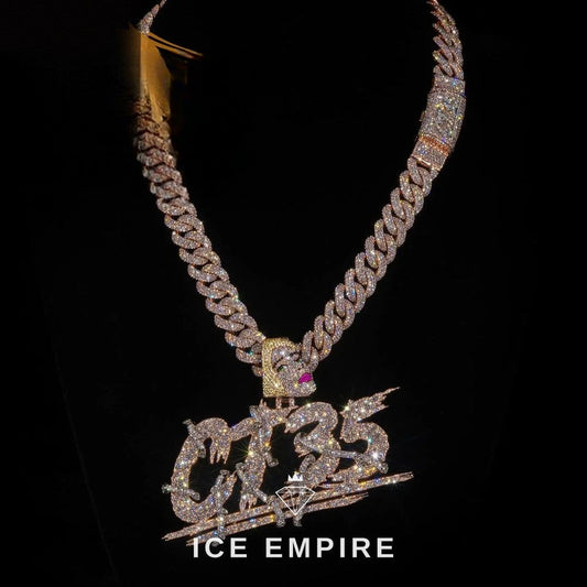 Iced Out Rose Gold Plated Pendant