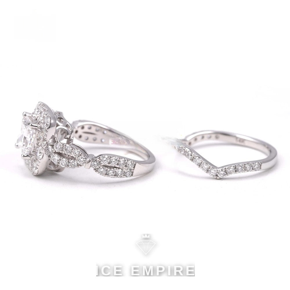 Iced Out 14K Gold Lab Grown Diamond Engagement Ring