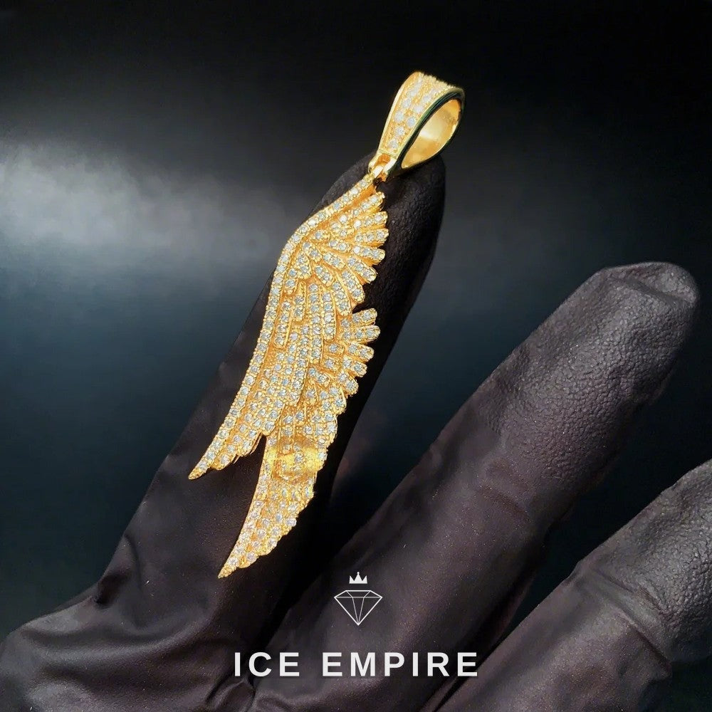 Iced Out Rose Gold Plated Moissanite Pendant