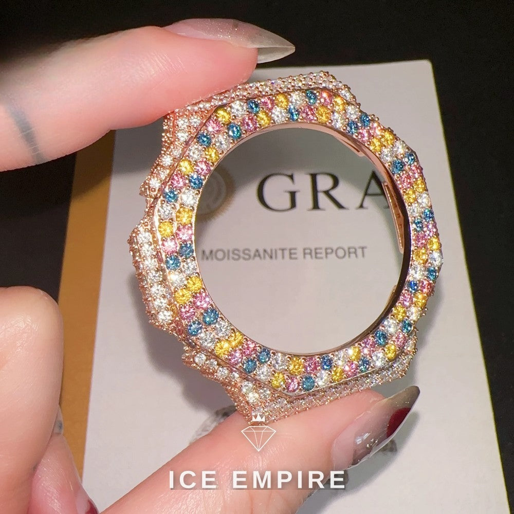 Iced Out 925 Silver Moissanite Watch