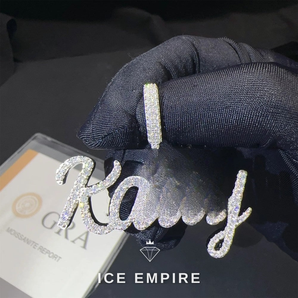 Iced Out 925 Silver Pendant