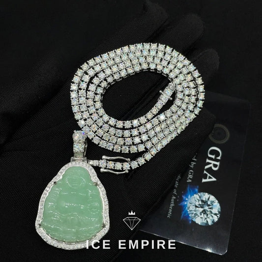 Iced Out 925 Silver Pendant