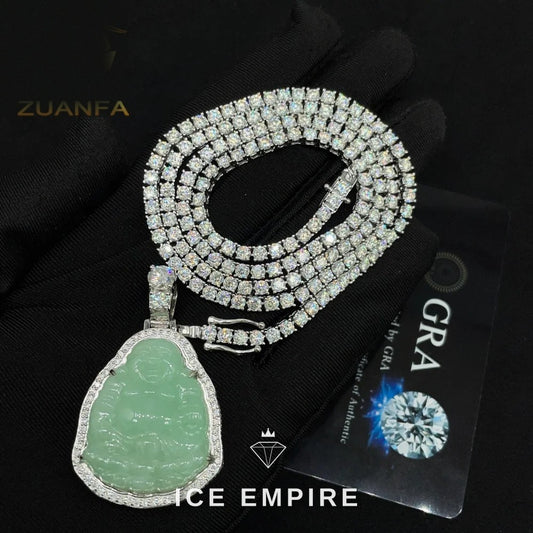 Iced Out 925 Silver Pendant