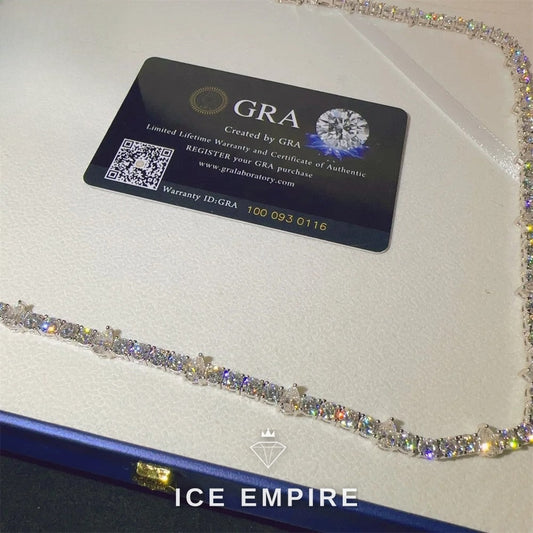 Iced Out Rose Gold Plated Moissanite Cuban Chain