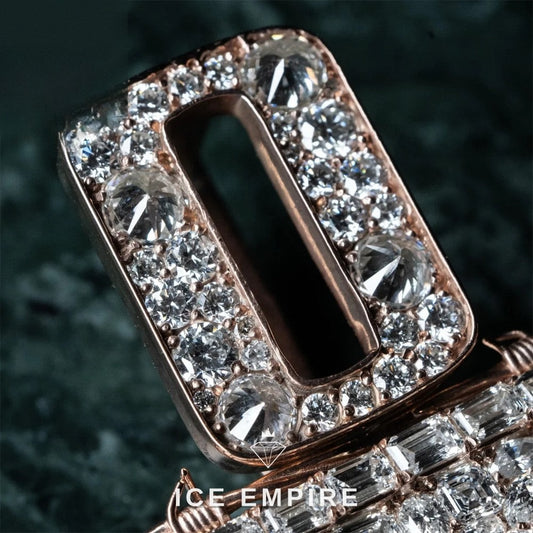 Iced Out Cross Gold Plated Moissanite Pendant