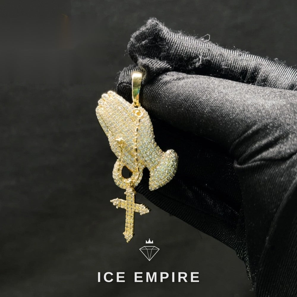 Iced Out 925 Silver Pendant