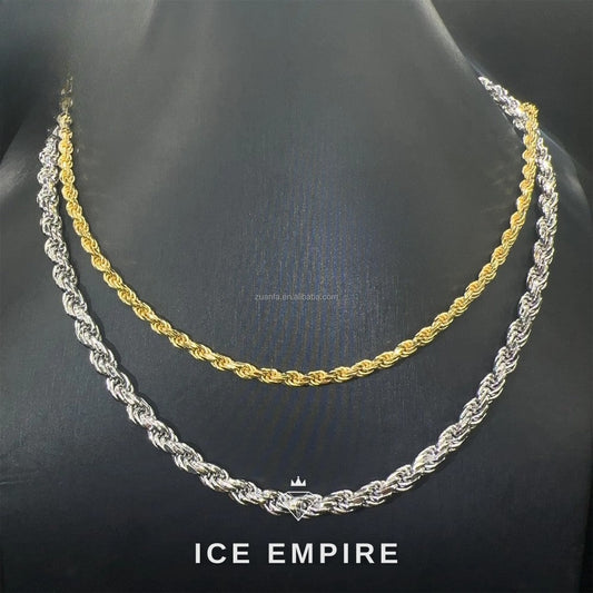 Iced Out Rose Gold Plated Moissanite Cuban Chain