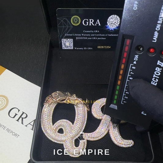 Iced Out 925 Silver Pendant