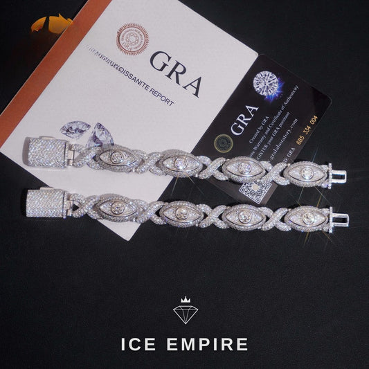 Iced Out Rose Gold Plated Moissanite Cuban Chain