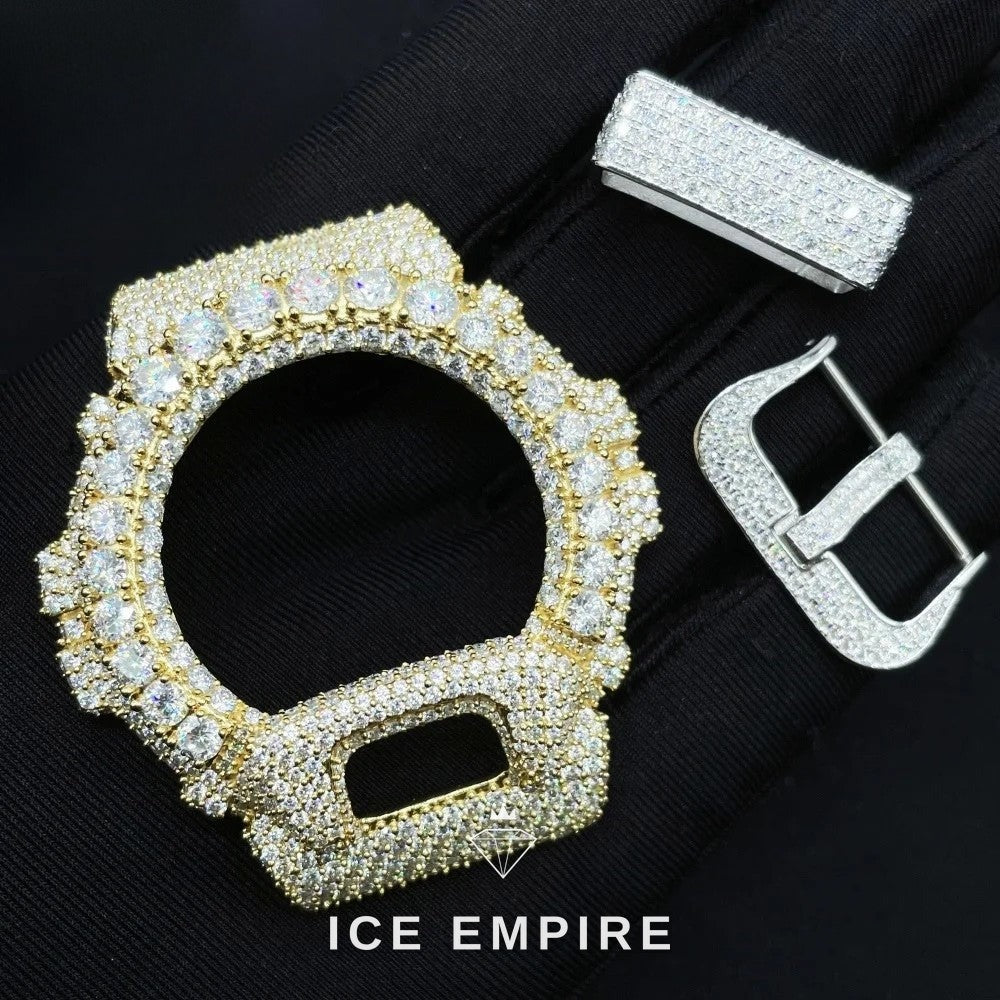 Iced Out 925 Silver Moissanite Watch