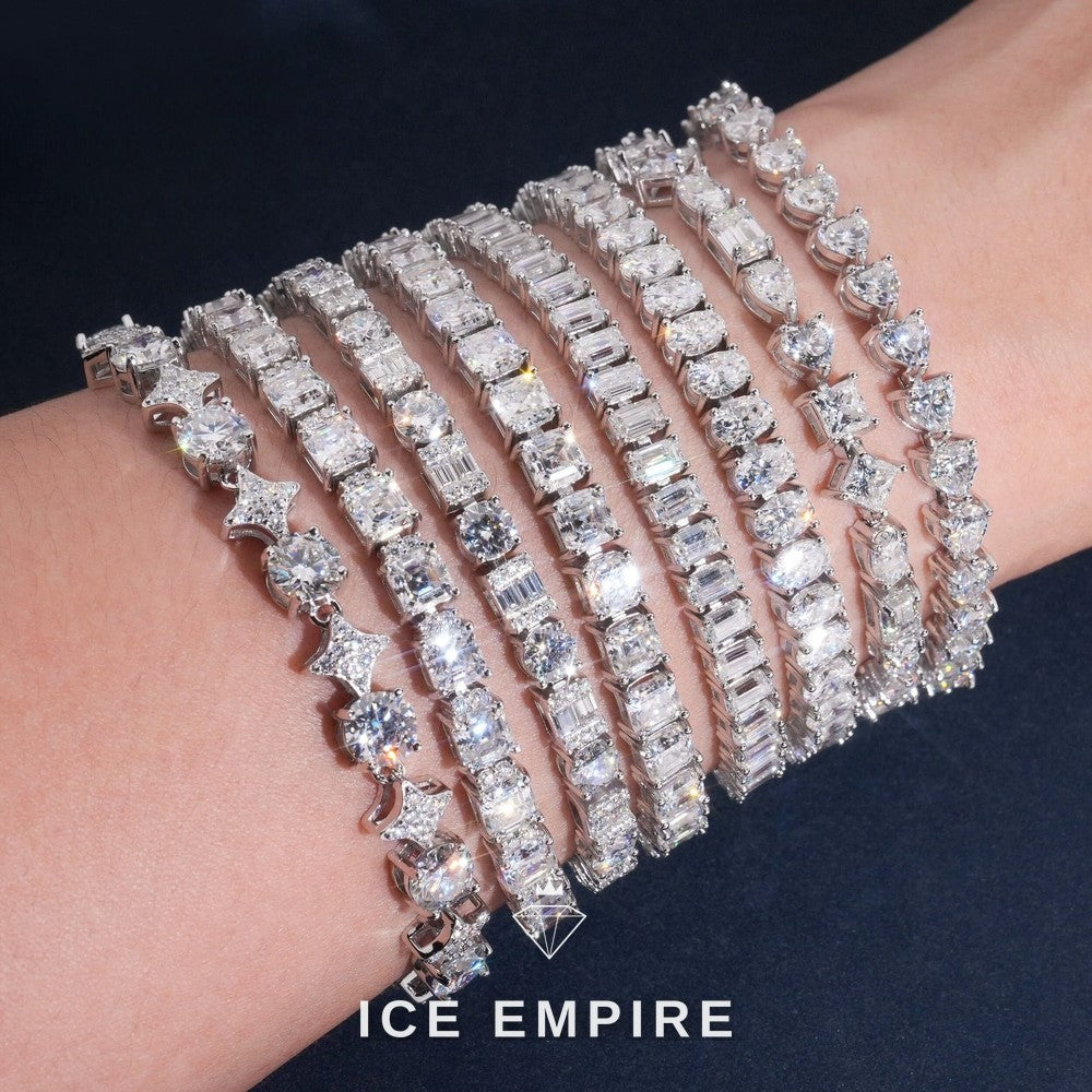 Iced Out Rose Gold Plated Moissanite Cuban Chain