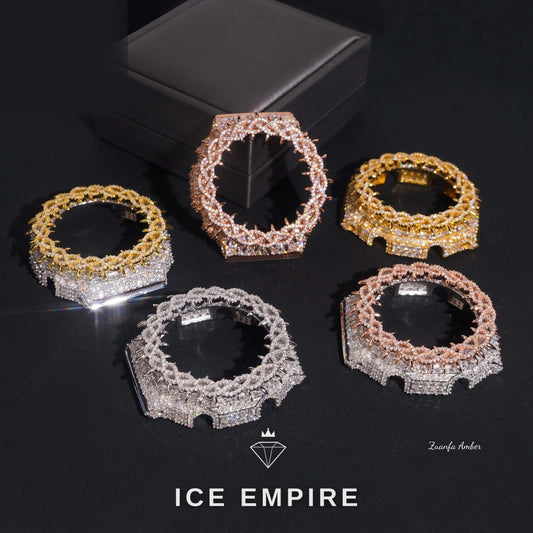 Iced Out 925 Silver Moissanite Watch