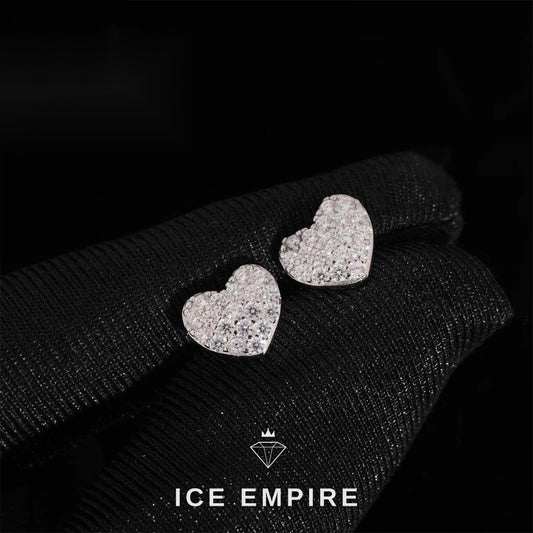 Iced Out Cluster 925 Silver Moissanite Earrings